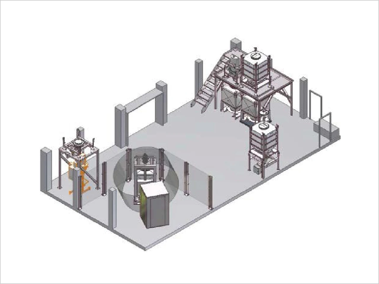 実機スケールのテスト設備のイメージ図